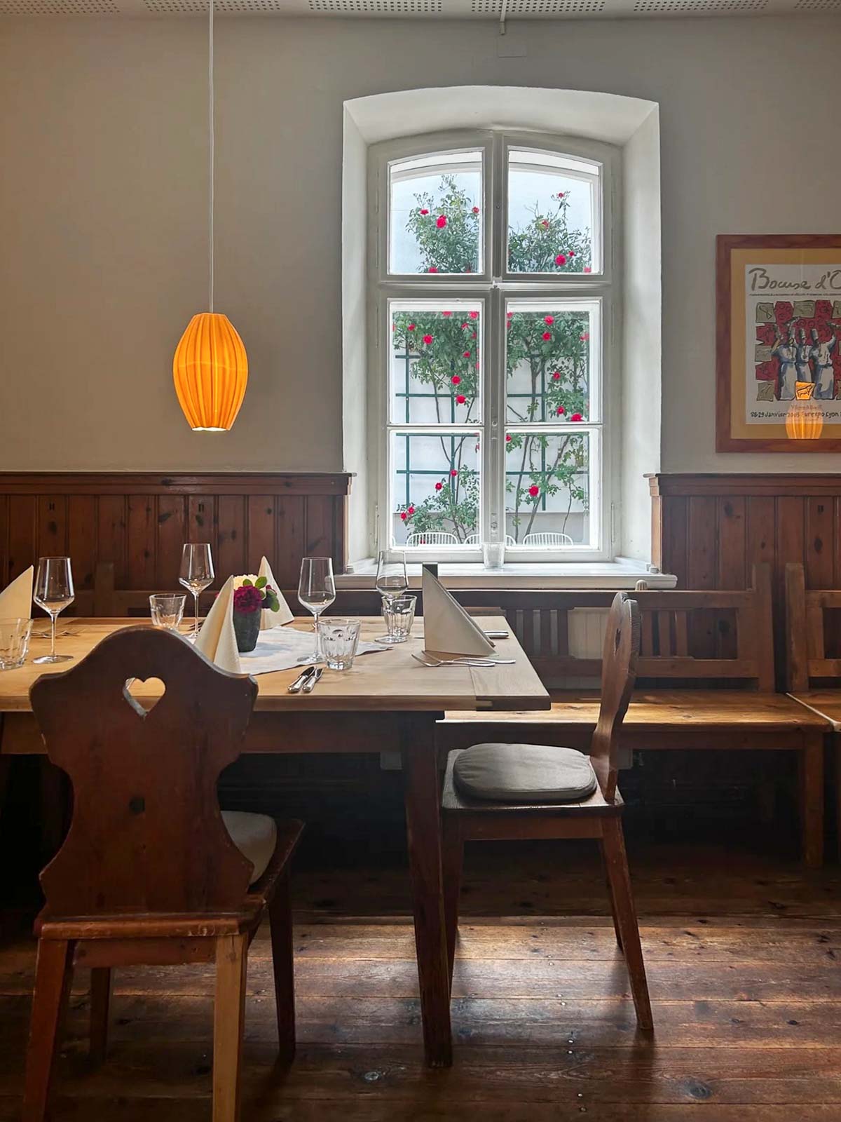 Der Gastraum des Gasthaus Kaiser